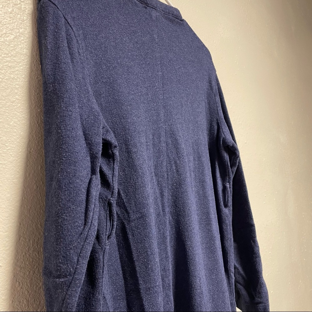 Madewell navy open front duster/cardigan/sweater - Picture 10 of 14
